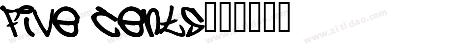 five cents字体转换